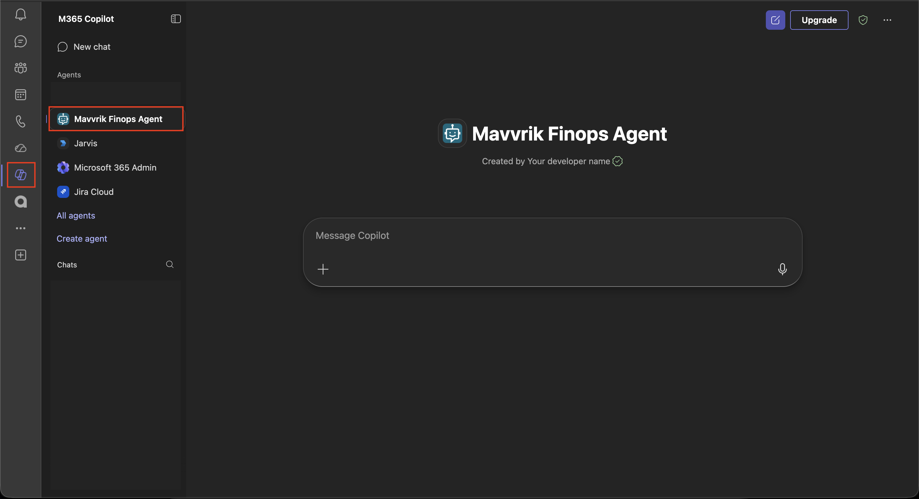 Install the published Copilot agent