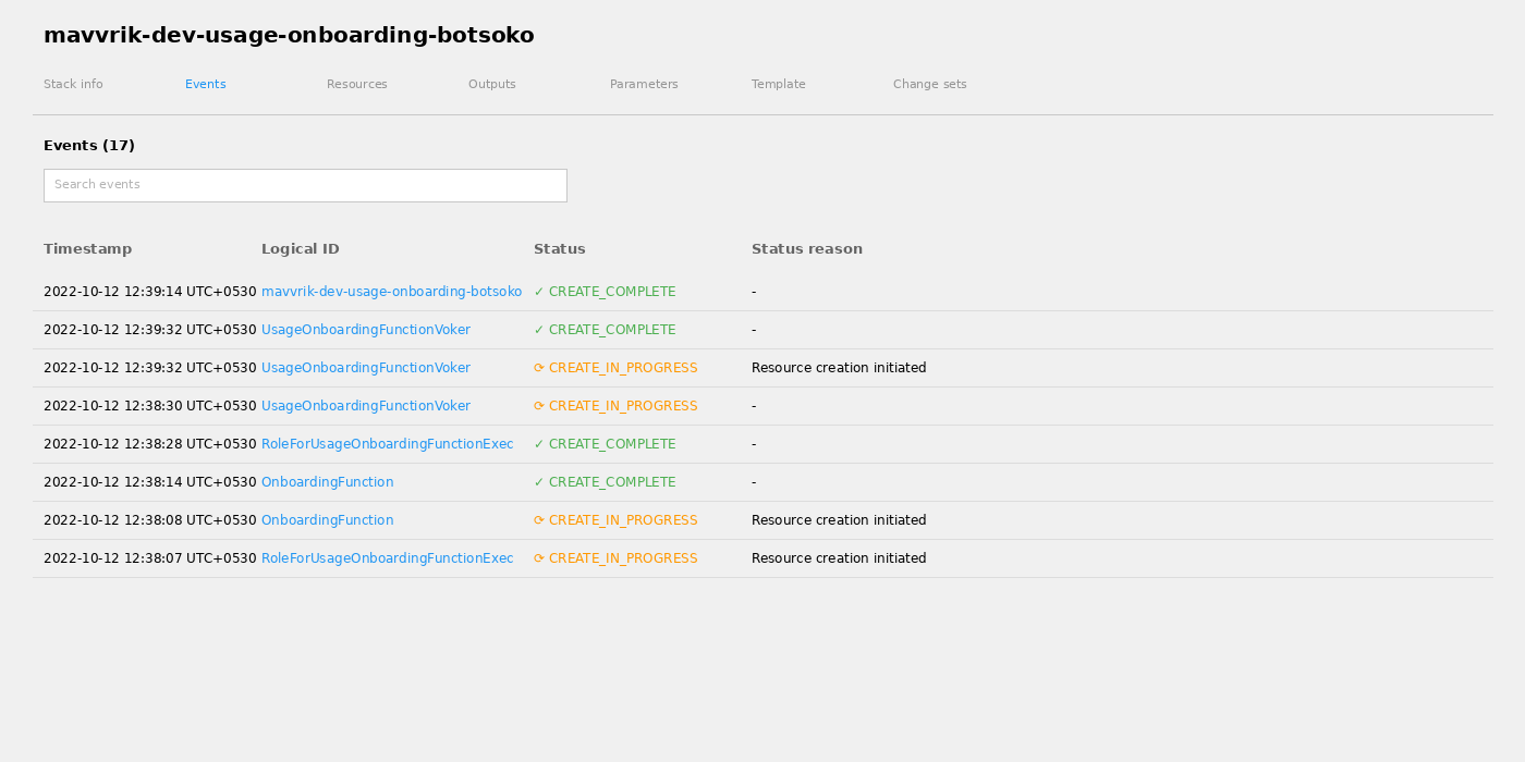 Create the CloudFormation stack