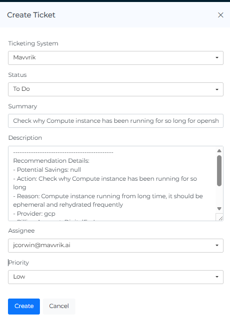 Review and edit the captured ticket details