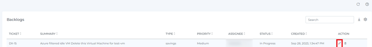 Open a backlog ticket for editing
