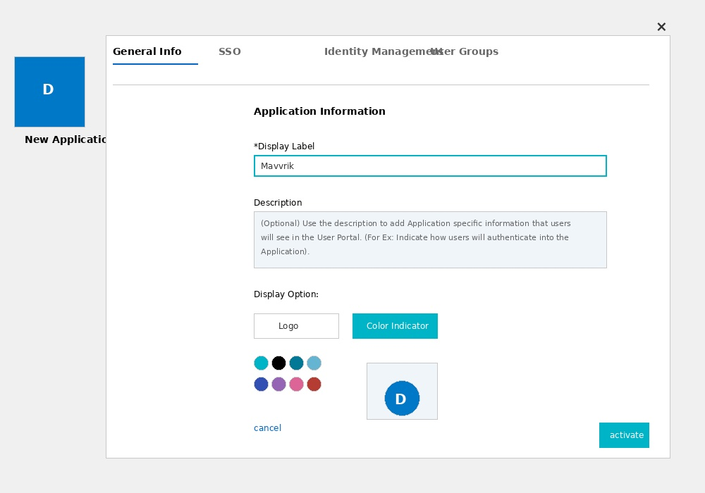 Configure the application logo