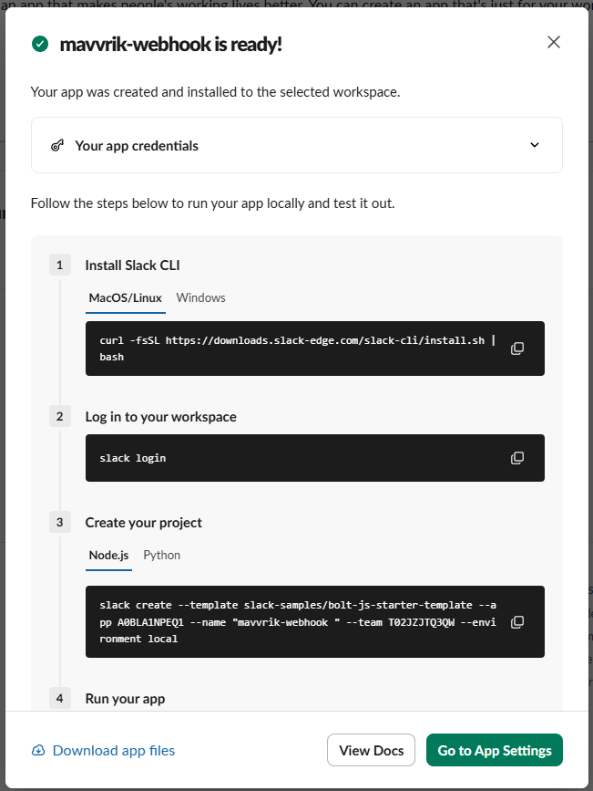 Enable Incoming Webhooks
