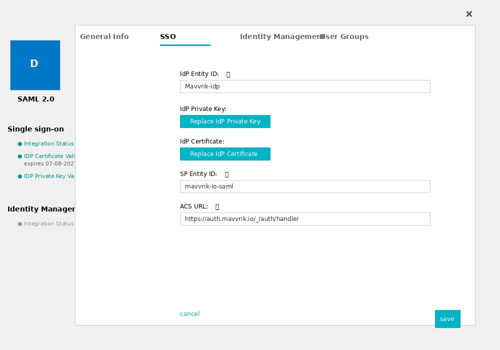 Open the User Groups assignment